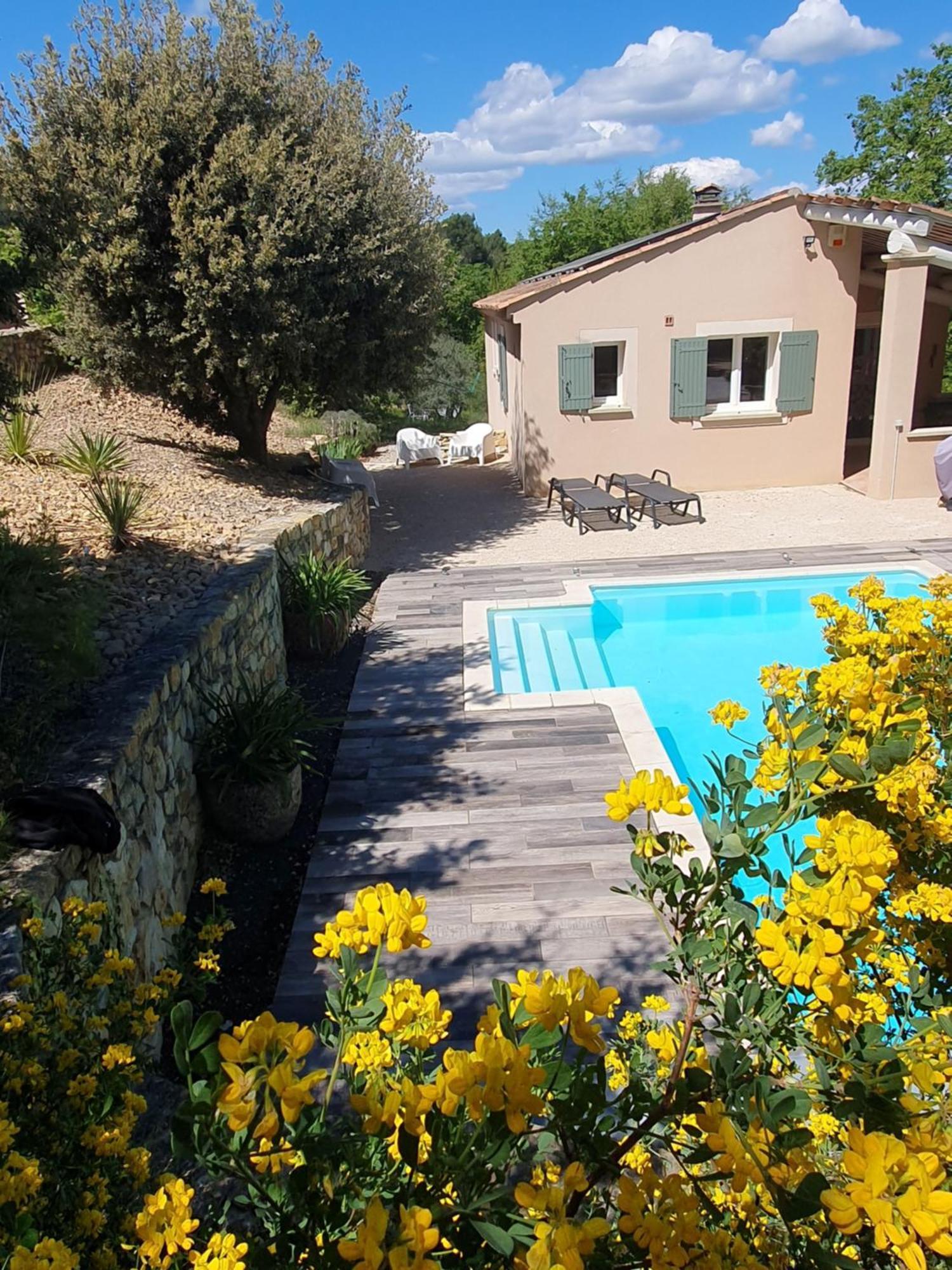 Villa Le Soleil Du Ventoux Entrechaux Exterior foto